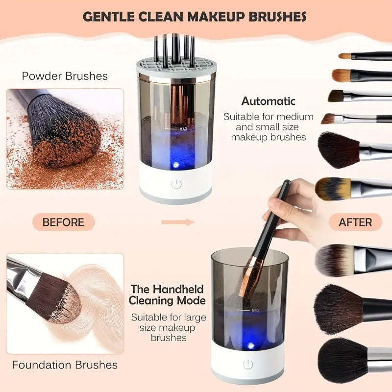 USB Rechargeable Electric Makeup Brush Cleaner