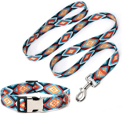 Durable Quick Release Rhombus Dog Collar  Petcetera