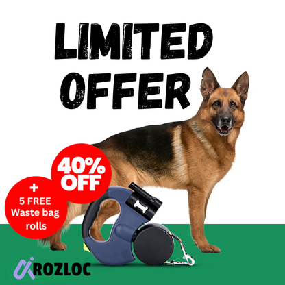 Retractable Dual Leash for Walking Two Pets